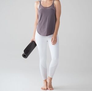 Lululemon Anew Tight White DEFECTS Sz 4